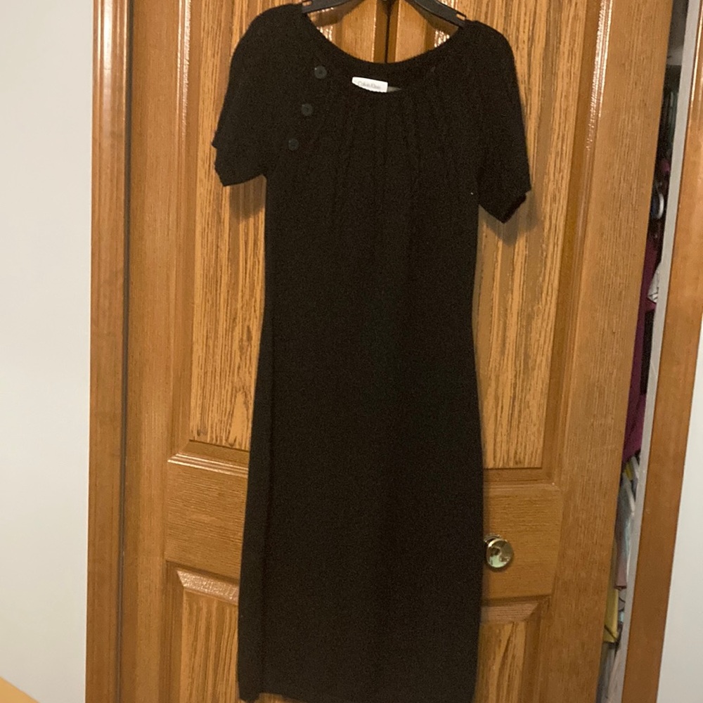 Calvin Klein Black Sweater Dress